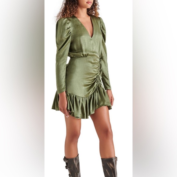 NWT Steve Madden Nyla Long Sleeve Dress Sz S - Picture 2 of 13